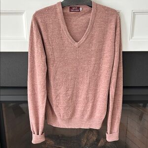 Macy's V-Neck Sweater in Soft Pink